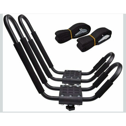 TMS J-Bar Rack HD Kayak Carrier Canoe Boat Surf Ski Roof Top Mounted on Car/SUV