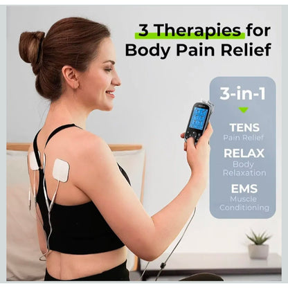 3-in-1 TENS Unit Muscle Stimulator