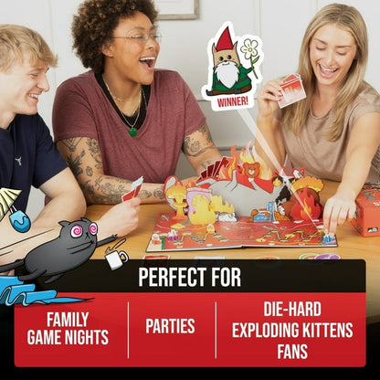 Exploding Kittens: The Board Game - 2026 Toy of the Year - 2-6 Players Ages 7+ - New