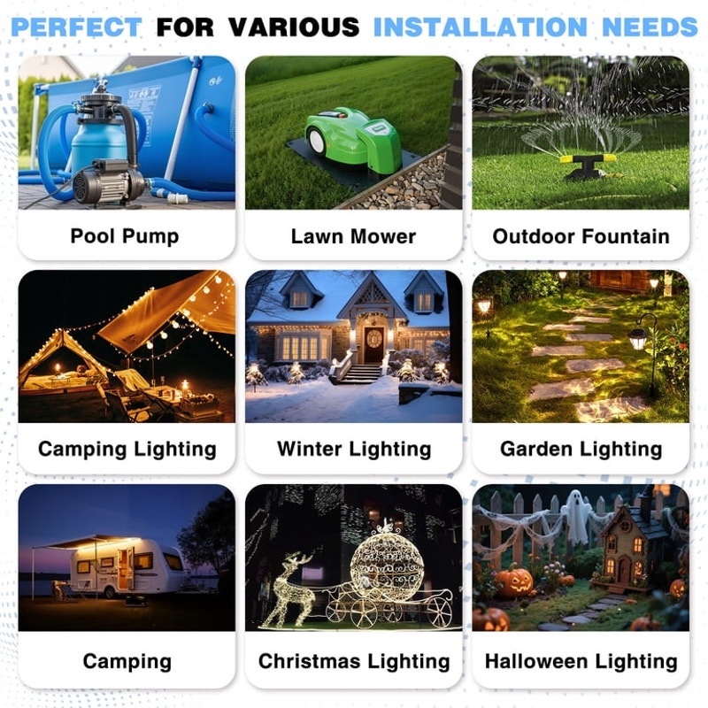 Outdoor Electrical Box, IP54 Waterproof Extension Cord Cover