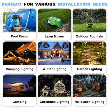 Outdoor Electrical Box, IP54 Waterproof Extension Cord Cover