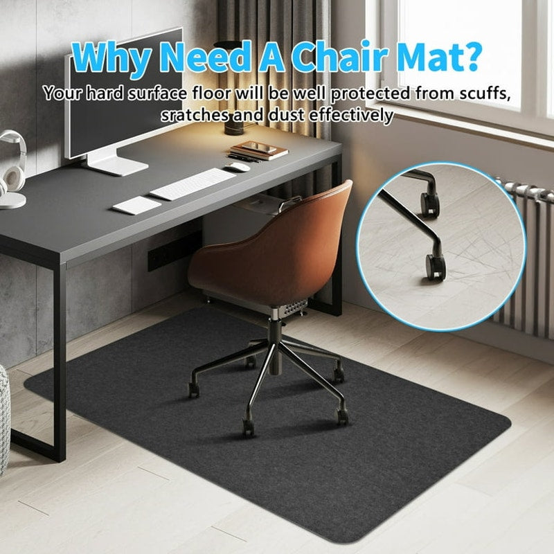 Hardwood Floor Office Chair Mats, 55" x 35"