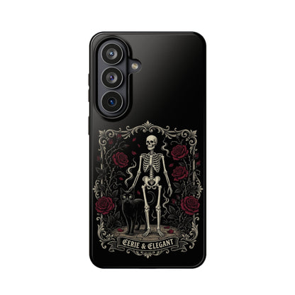 Eerie & Elegant Skeleton Phone Case — Magnetic Impact-Resistant