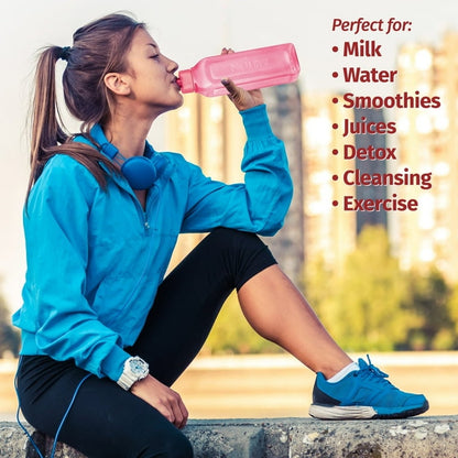 Square Reusable Water Bottle 4 Pack - 17 oz.