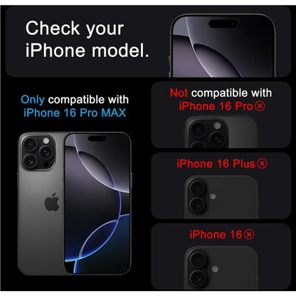 Tempered Glass Screen Protector for iPhone 16 Pro Max
