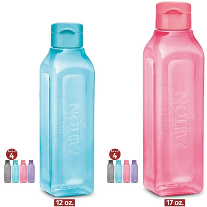Square Reusable Water Bottle 4 Pack - 17 oz.