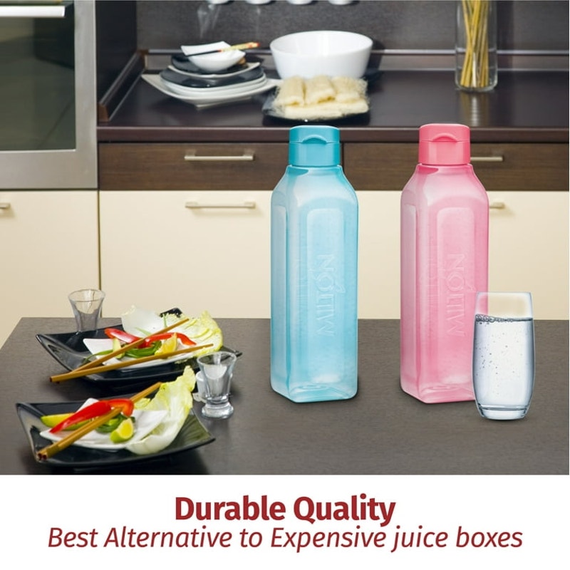 Square Reusable Water Bottle 4 Pack - 17 oz.