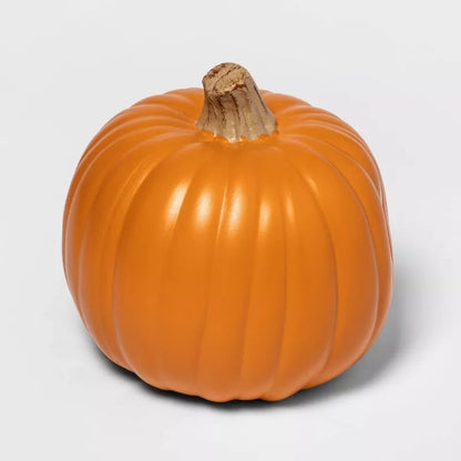 9" Carvable Faux Halloween Pumpkin Orange - Hyde and EEK!