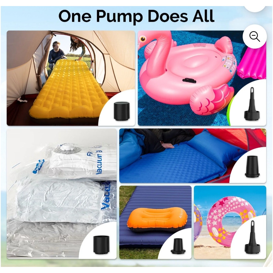 Mini Electric Air Pump Camping Inflator