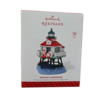 2014 Hallmark Holiday Lighthouse 3rd in Series Magic Light Keepsake Ornament NIB