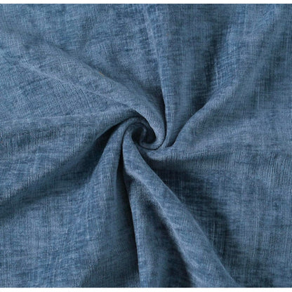 Pack of 2, Blue Chenille Throw Pillow Covers 24x24 Inch