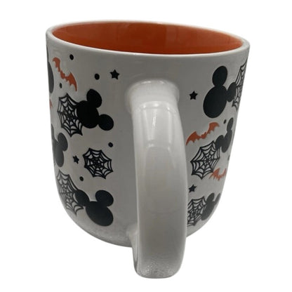 Disney Halloween MICKEY SPIDER WEBS BATS Ceramic Mug NEW