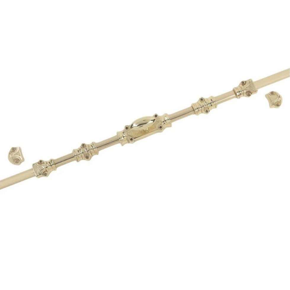A29 Solid Brass Window Cremone Bolt Lock Polished Lacquered Finish
