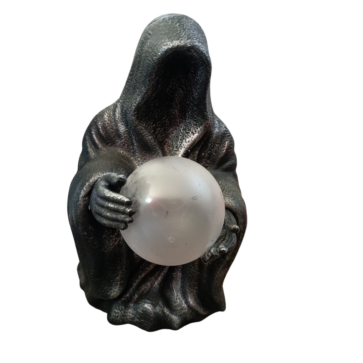 Reaper with Light Up Crystal Ball 16" Tall Halloween Decoration