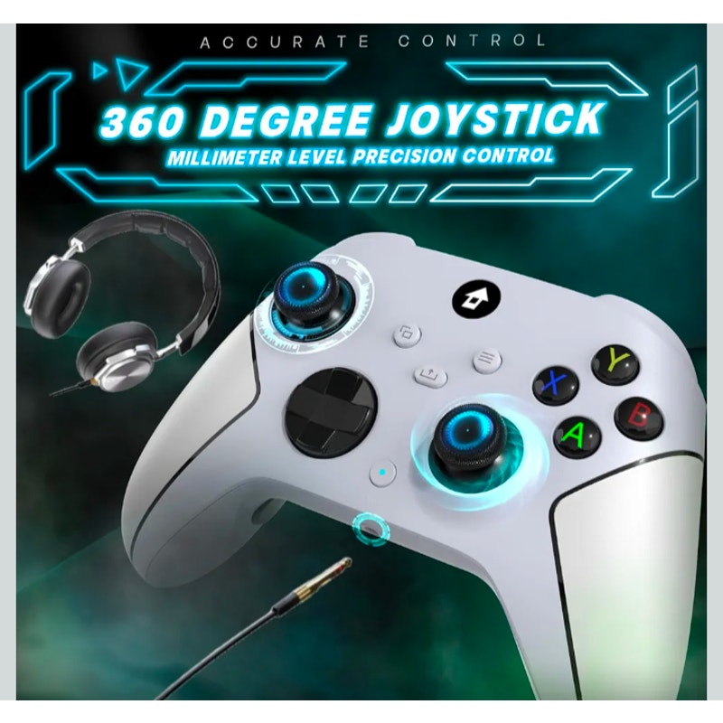 Wireless 2.4GHz Controller with 7 Colors RGB Light for Xbox