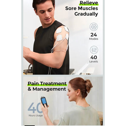 3-in-1 TENS Unit Muscle Stimulator