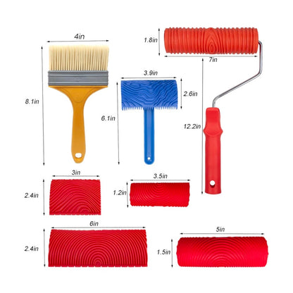 7Pcs Wood Grain Tool Set Wood Grain Painting Tool