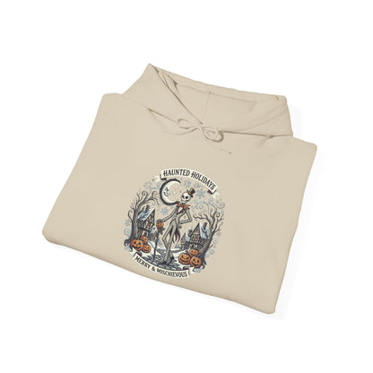 Vintage Skull and Roses hoodie | Gothic Botanical Illustration
