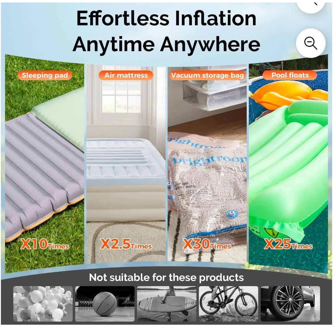 Mini Electric Air Pump Camping Inflator