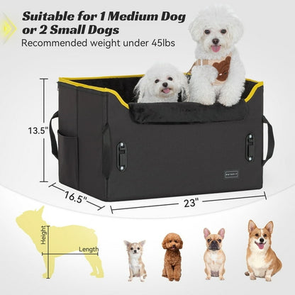 PETSFIT Dog Car Seat for Medium Dogs up to 45 lbs