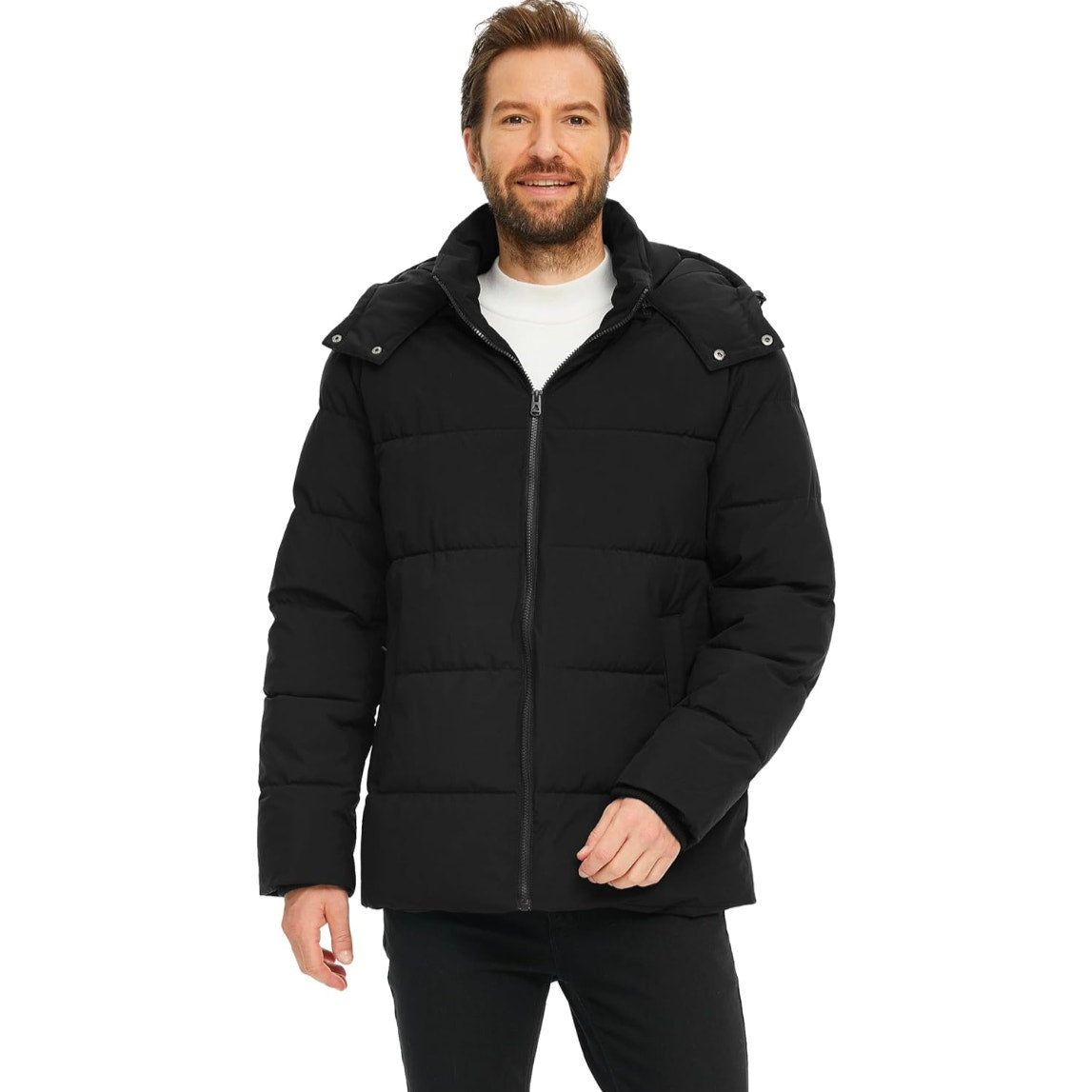 Skieer Men's Winter Coat Waterproof Insulated Size XL