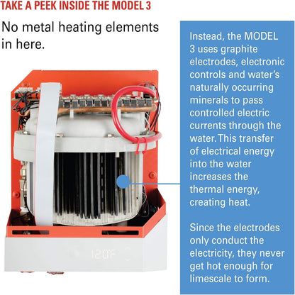 Electric Tankless Smart Water Heater no metal heating elements Whole-Home Point-of-Use