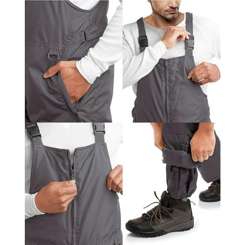 Dark Gray Hero Men's Snow Bibs Snow pants Size Small Insulated Waterproof