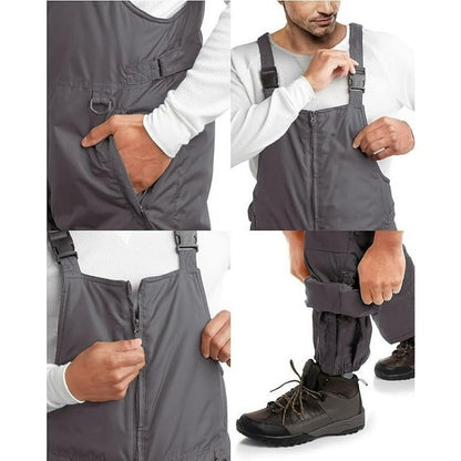 Dark Gray Hero Men's Snow Bibs Snow pants Size Small Insulated Waterproof