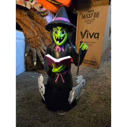 16.14" Light Sound & Motion Witch Halloween Decorative Hyde and EEK! Boutique