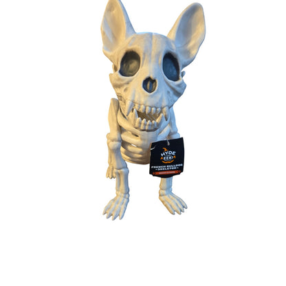 New 11" French Bulldog Skeleton Halloween Decorative Hyde and EEK Indoor/Outdoor