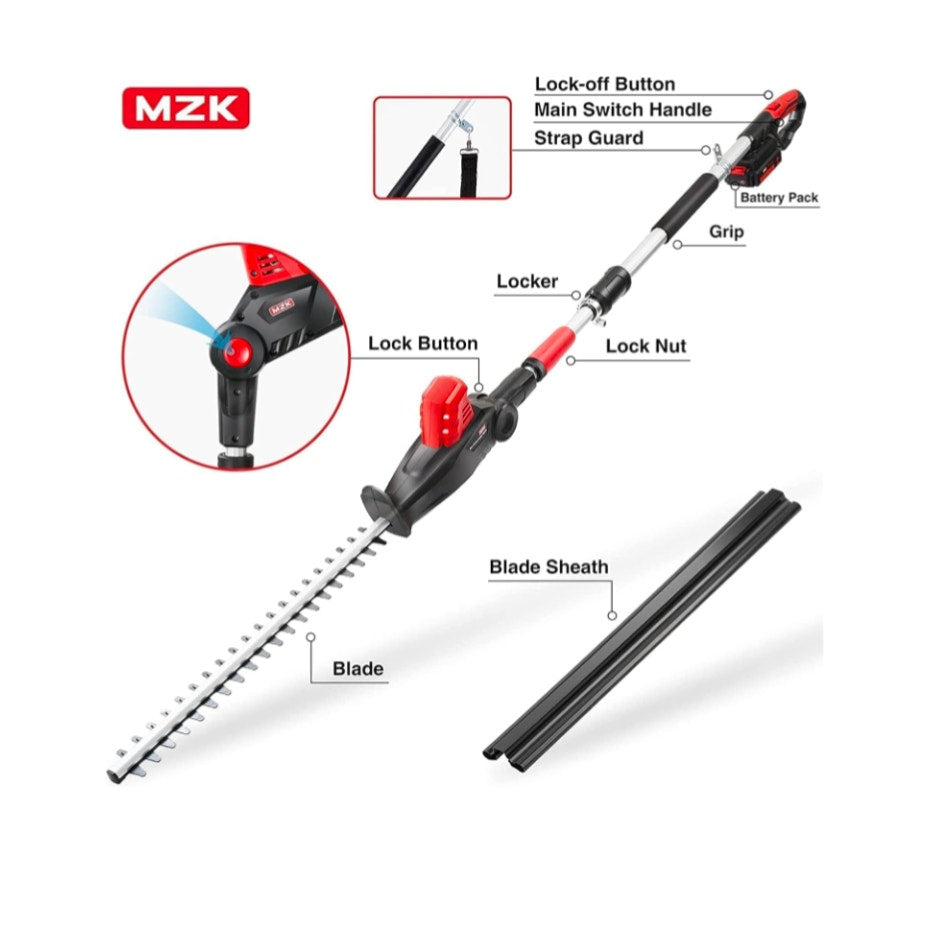 20V MAX 23-inch Cordless Pole Hedge Trimmer