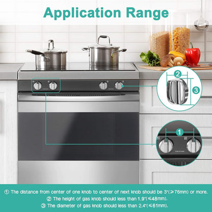 5 Stove Knob Covers for Child Safety 1 Oven Lock Mom's Choice Gold Awards Winner