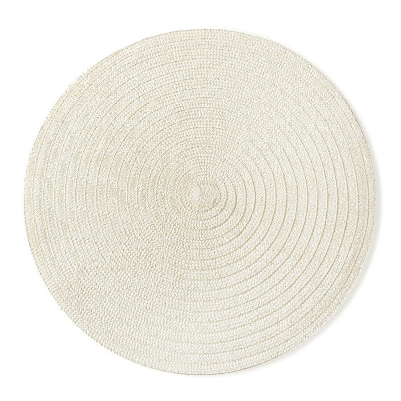 Polyester Round Table Placemat Vanilla 15" Set of 4