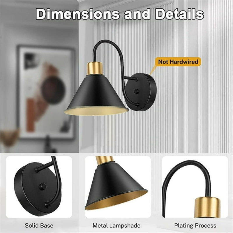 2 pack LED Battery Operated Wireless Wall Sconces with Remote Control