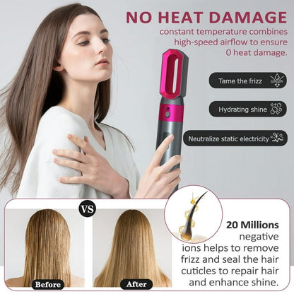 Hair Dryer Brush Set,5 in 1 Hot Air Brush Negative Ionic Hair Styling