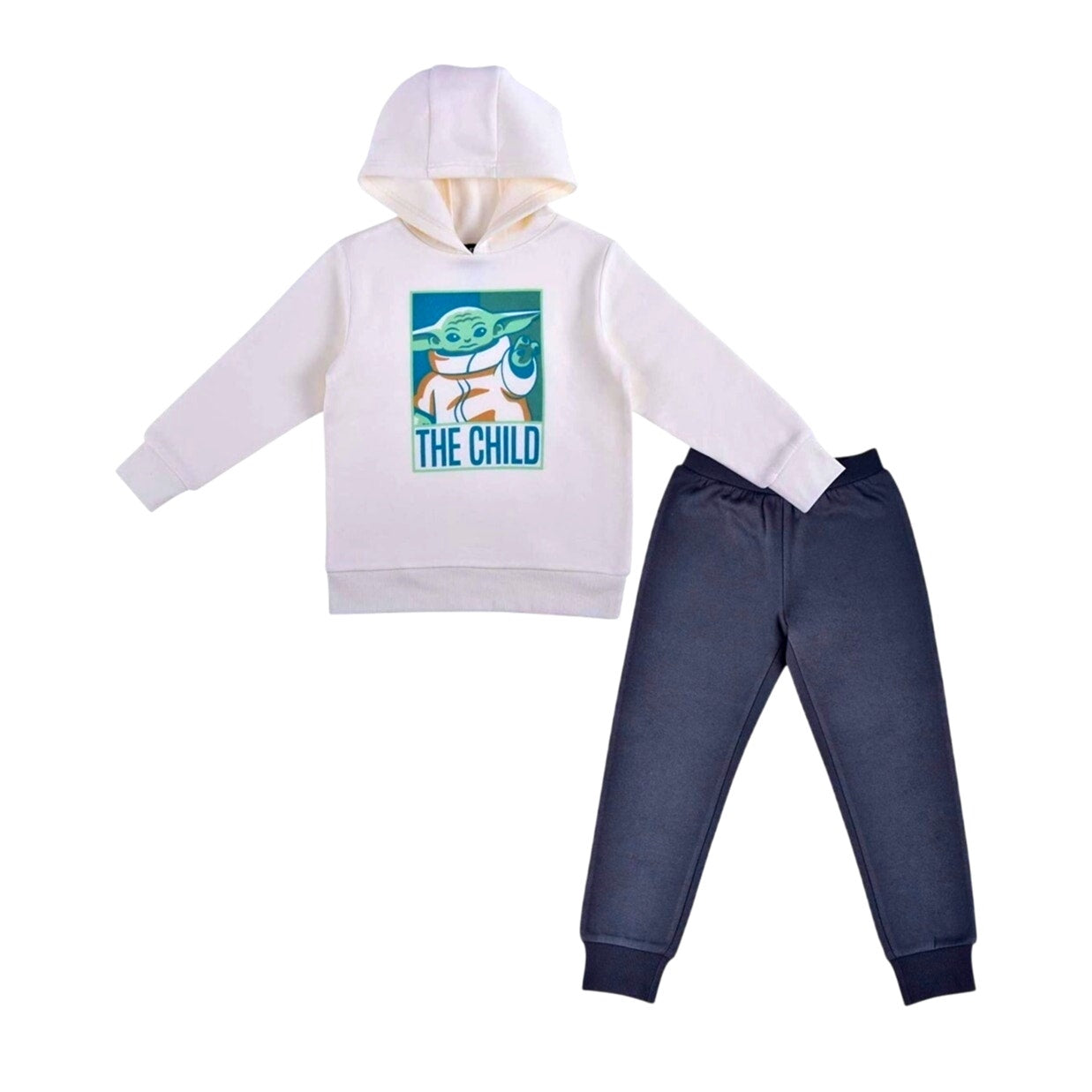 Star Wars Mandalorian Hoodie & Jogger Sweat Pant Set The Child Grogu Sz 6 Baby Yoda