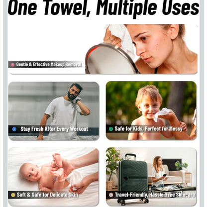 Set of 3 boxes - XL Disposable Face Towels 50 Count Each