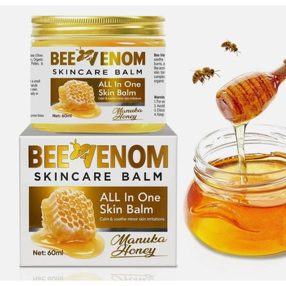 Bee Venom Skincare Balm All In One Skin Balm w/ Manuka Honey 60ml Sooth Minor Skin Irritations