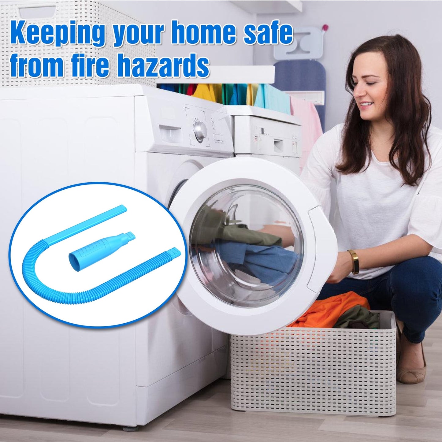 Dryer Vent Cleaner Kit and Dryer Lint Brush