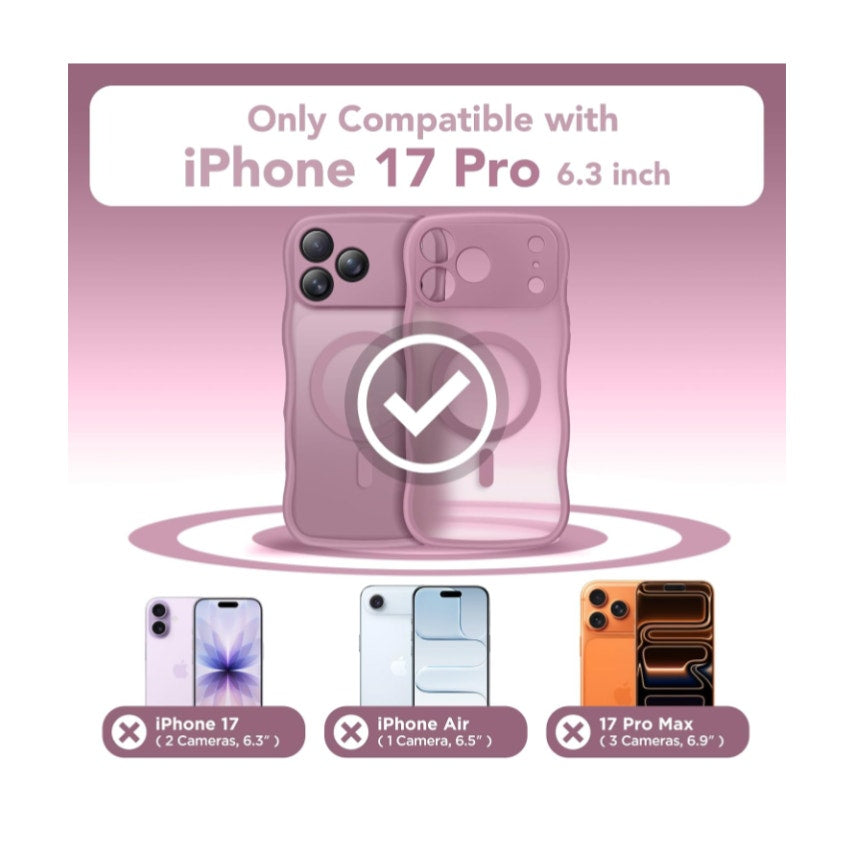 Purple iPhone 17 Pro Case for Women, Compatible with MagSafe