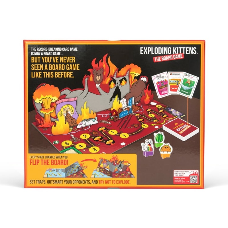 Exploding Kittens: The Board Game - 2026 Toy of the Year - 2-6 Players Ages 7+ - New