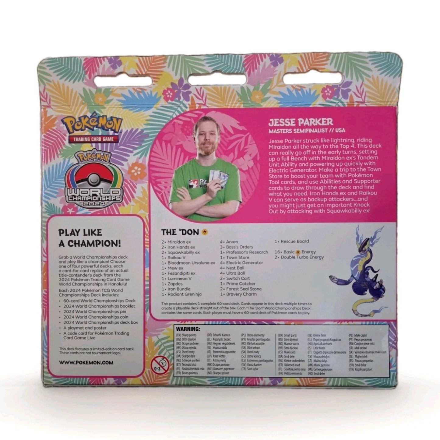 🔥Pokemon Cards - 2024 World Championships Deck - THE 'DON [Jesse Parker]-New🔥