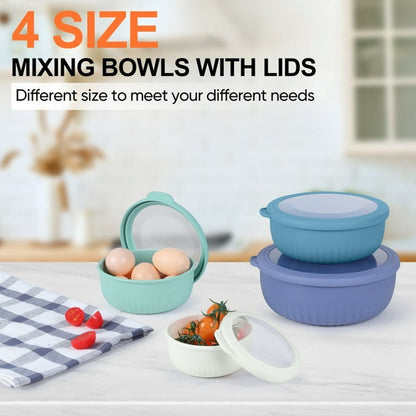 8-Piece Mixing Bowls with Airtight Lids