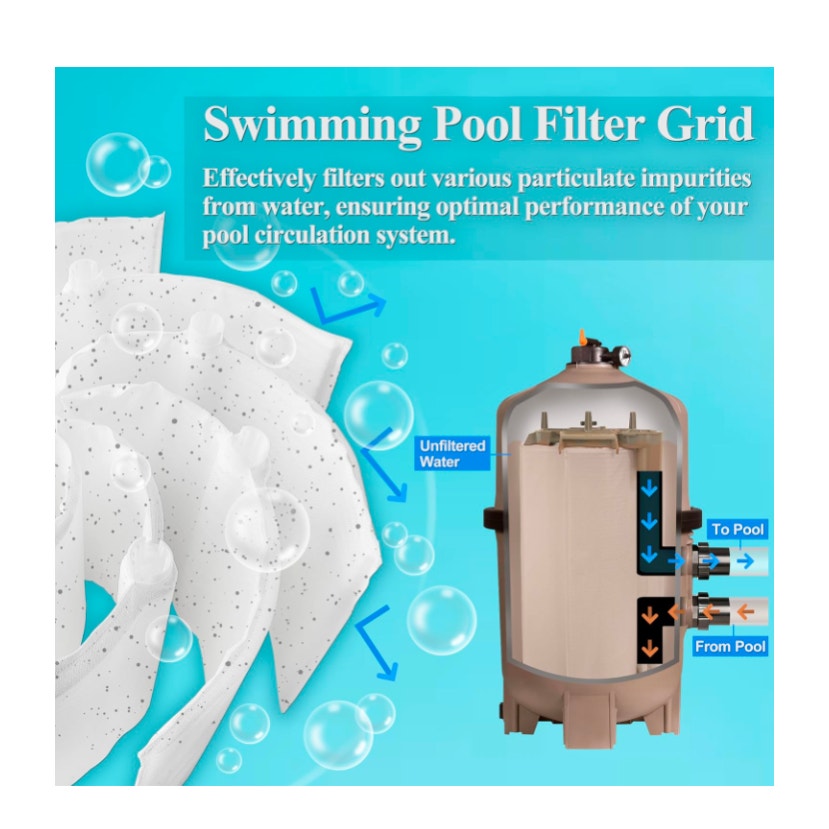 24 sq ft DE Grid Swmming Pool Filter Set