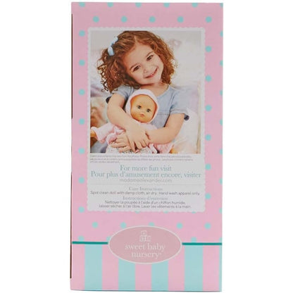 Madame Alexander 14-Inch Baby Cuddles Doll with Bottle, Pink Floral