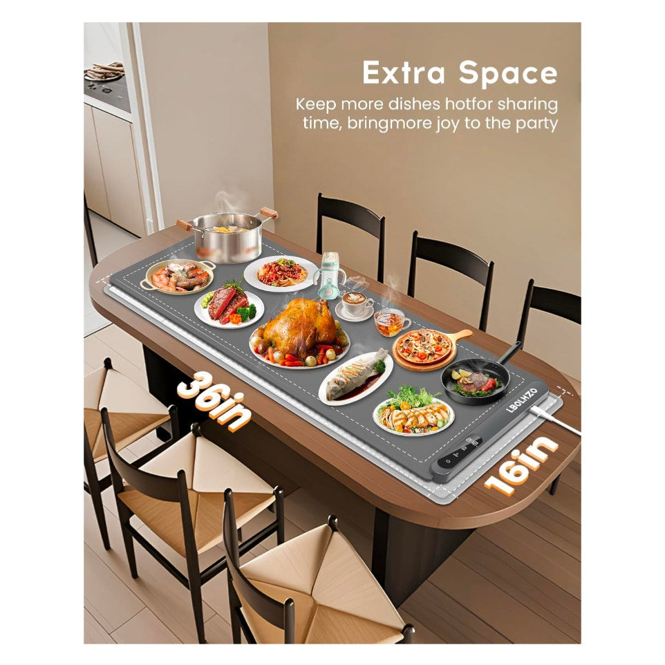 Warming Mat For Food Extra Large 36"x12" 580W Food Warming Mat