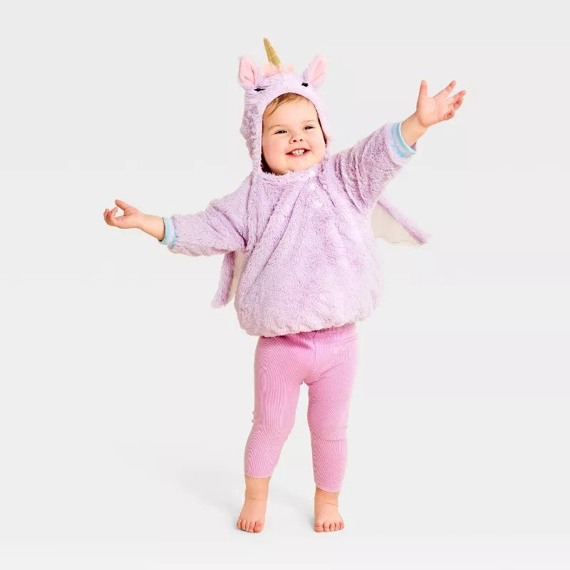 Infant and Toddler Unicorn Halloween Costume Pullover Size 0-6 Months