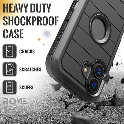 Apple iPhone 17 Defender Case 4 Layers w/ 360-Degree Swivel Belt Clip