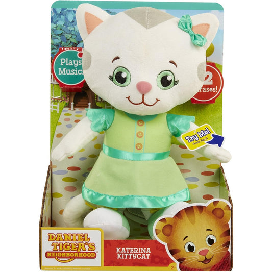Daniel Tiger's Neighborhood Friend Katerina Kitty Cat Plush Toy with Sounds NEW