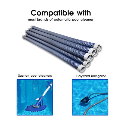 NEW Professional Swimming Pool Vacuum Cleaner Hose 1.5” 8 Piece Hoses